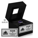Monta Vista Girls Volleyball 2024 Championship Black Window Ring Box