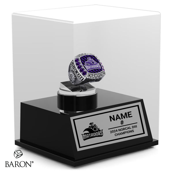 Monta Vista Girls Volleyball 2024 Championship Display Case