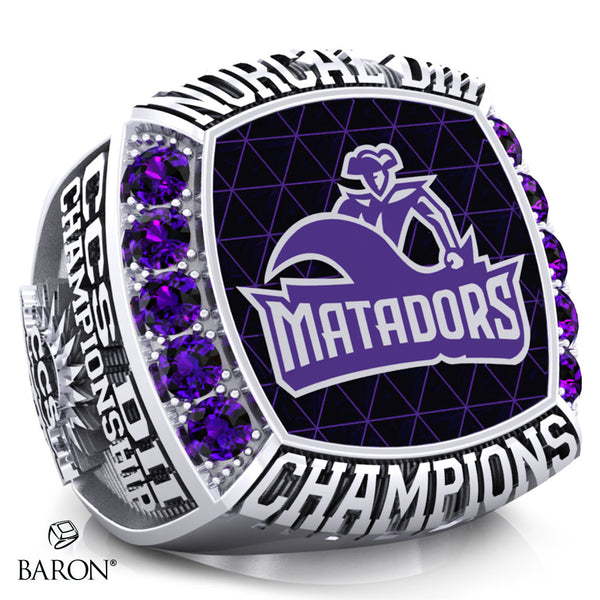 Monta Vista Girls Volleyball 2024 Championship Ring - Design 2.1
