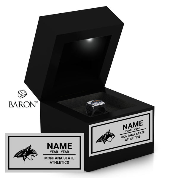 Montana State Athletics Varsity Championship Black LED Ring Box