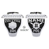 Montgomery College Baseball 2024 Championship Ring - Design 2.5