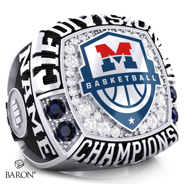 Montgomery High School Boys Basketball 2025 Championship Ring - Design 1.2