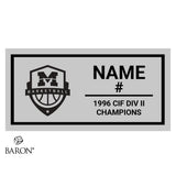 Montgomery High School Boys Basketball 1996 Championship Black Window Ring Box
