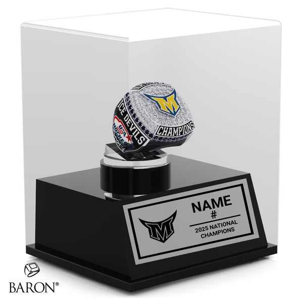 Montgomery Ice Devils Hockey 2025 Championship Display Case