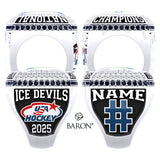 Montgomery Ice Devils Hockey 2025 Championship Ring - Design 2.2