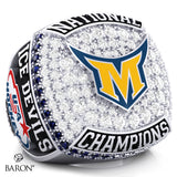 Montgomery Ice Devils Hockey 2025 Championship Ring - Design 2.2