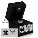 Moreau Catholic High School Boys Basketball 2025 Championship Black LED Ring Box