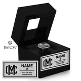 Moreau Catholic High School Boys Basketball 2025 Championship Black Window Ring Box
