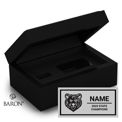 Moscow High School Girls Track & Field 2025 Championship Black Standard Window Ring Box