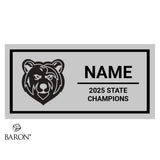 Moscow High School Girls Track & Field 2025 Championship Black Window Ring Box