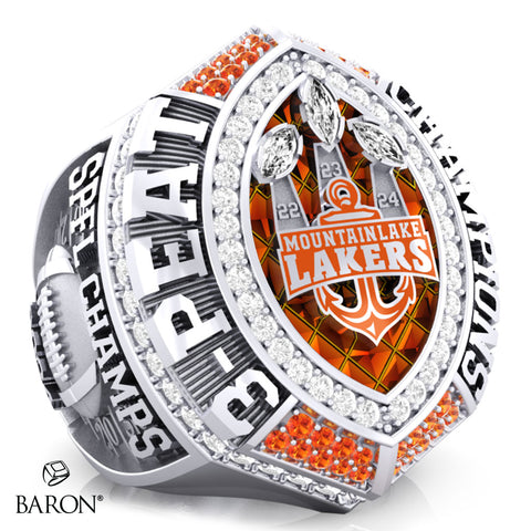 Mountain Lake Lakers Football 2024 Championship Ring - Design 1.5