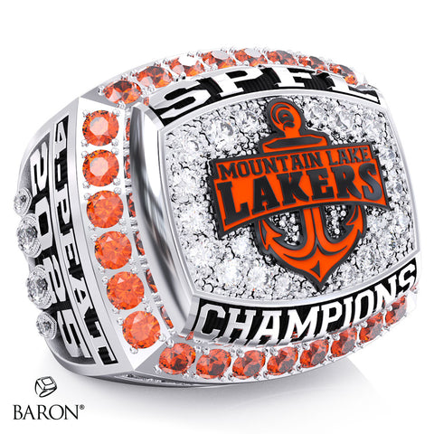 Mountain Lake Lakers Football 2025 Championship Ring - Design 3.4