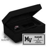 Murrieta Valley High School Girls Water Polo 2025 Championship Black Standard Window Ring Box