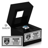 Myrtle Beach Bowl Officials 2023 Championship Black Window Ring Box