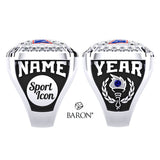 NAIA Hall of fame Ring  - Design 2.4 (Durilium / 6k White Gold / 10k White Gold