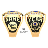 NAIA Hall of fame Ring  - Design 2.5 ( Gold Durilium / 6k Yellow Gold / 10k Yellow Gold)