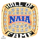 NAIA Hall of fame Ring  - Design 2.5 ( Gold Durilium / 6k Yellow Gold / 10k Yellow Gold)