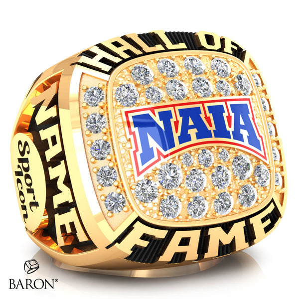 NAIA Hall of fame Ring  - Design 2.5 ( Gold Durilium / 6k Yellow Gold / 10k Yellow Gold)