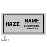 NFE HAZE Cheer 2023 Championship Display Case