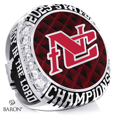 Nampa Christian High School Softball 2025 Championship Ring - Design 2.1