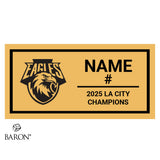 New West Charter High School Boys Basketball 2025 Championship Black Standard Window Ring Box
