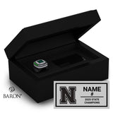 Newman School Boys Soccer 2025 Championship Black Standard Window Ring Box