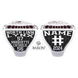 North Linn High School Boys Basketball 2024 Championship Ring - Design 1.2