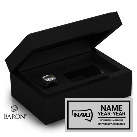 Northern Arizona University Athletics Championship Black Standard Window Ring Box