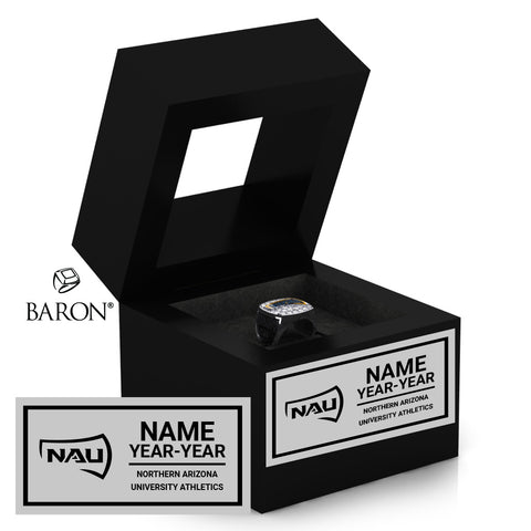 Northern Arizona University Athletics Championship Black Window Ring Box