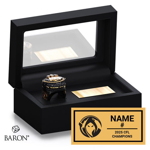 Northern Colorado Nightmare Football 2025 Championship Black Standard Window Ring Box