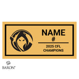 Northern Colorado Nightmare Football 2025 Championship Black Window Ring Box