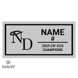 Notre Dame High School Softball 2023 Championship Black Window Ring Box