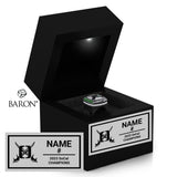 Oceanside High School Girls Volleyball 2023Championship Black LED Ring Box