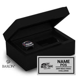 2009 MEAC-SWAC Officials Championship Black Standard Window Ring Box