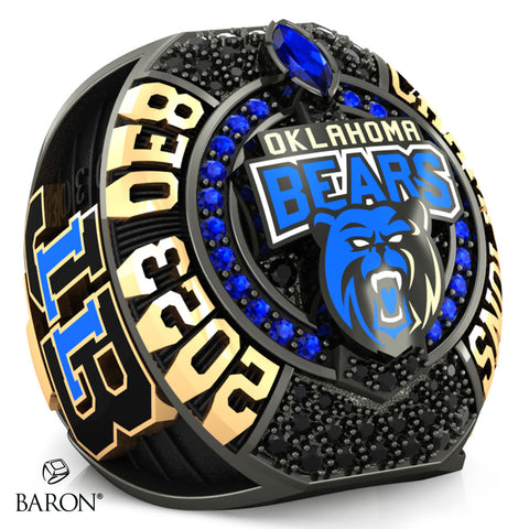 Oklahoma Bears Football 2023 Championship Ring - Design 1.2