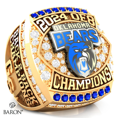 Oklahoma Bears Football 2024 Championship Ring - Design 1.4
