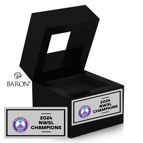 Orlando Pride Fan 2024 Championship Black Window Ring Box