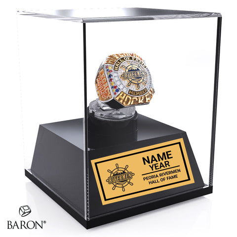 Peoria Rivermen (SPHL) Hall of Fame Championship Display Case