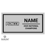 Pioneer High School Cheer 2025 Championship Display Case
