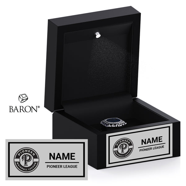 Pioneer League Umpires Baseball 2025 Championship Black LED Ring Box