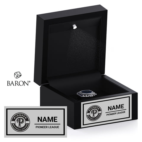 Pioneer League Umpires Baseball 2025 Championship Black LED Ring Box