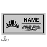 Utah High School Football Officials Association Championship Black Window Ring Box