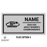 USA Hockey Adult Men's and Women's National Championship 2026 Black LED Ring Box