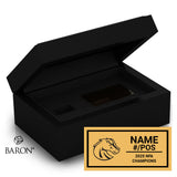 PlowCity Horsemen Football 2025 Championship Black Standard Window Ring Box