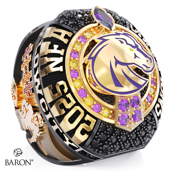 PlowCity Horsemen Football 2025 Championship Ring - Design 1.6