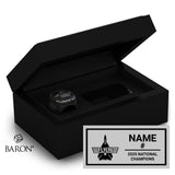 Plymouth Flyers 14U AA Hockey 2025 Championship Black Standard Window Ring Box