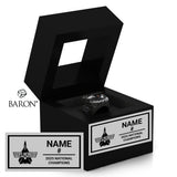 Plymouth Flyers 14U AA Hockey 2025 Championship Black Window Ring Box