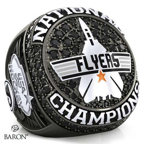 Plymouth Flyers 14U AA Hockey 2025 Championship Ring - Design 2.3