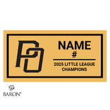 Post Oak Little League 11U Baseball 2025 Championship Black LED Ring Box