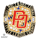 Post Oak Little League 11U Baseball 2025 Championship Ring - Design 1.2